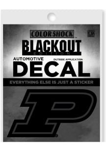Purdue Boilermakers Black Out Auto Decal - Black