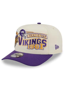 New Era Minnesota Vikings Classic AF 9FIFTY Adjustable Hat - White