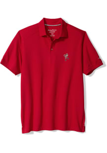Tommy Bahama Ohio State Buckeyes Mens Red Team Captain Short Sleeve Fashion Polo