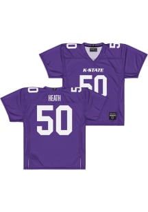 Brock Heath   K-State Wildcats Purple NIL Purple Football Jersey