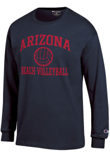 Champion Arizona Wildcats Navy Blue Beach Volleyball Icon Jersey Long Sleeve T Shirt