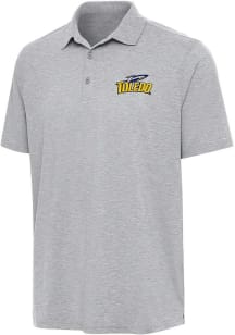 Antigua Toledo Rockets Mens Grey Par 3 Short Sleeve Polo