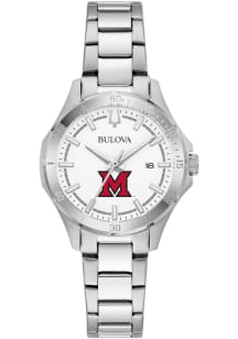 Bulova Miami RedHawks Sport Stainless Steel Womens Watch
