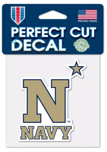 Navy Midshipmen 4x4 Design Auto Decal - Navy Blue