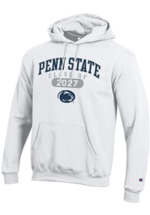 Champion Penn State Nittany Lions Mens White Class of 2027 Powerblend Long Sleeve Hoodie