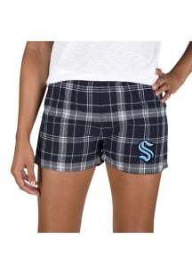 Concepts Sport Seattle Kraken Womens Ash Ultimate Flannel Shorts