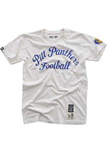 Roots of Fight Pitt Panthers White Throwback Panthers Football Script Short Sleeve Fashion T Shirt