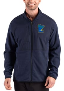 Cutter and Buck Minnesota Twins Mens Navy Blue City Connect Hunts Point Eco Light Weight Jacket