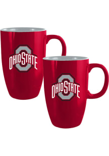 Ohio State Buckeyes Tall Ceramic Mug - Red