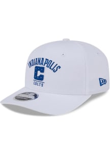 New Era Indianapolis Colts Team Wormdark & Logo Stretch 9SEVENTY Adjustable Hat - White