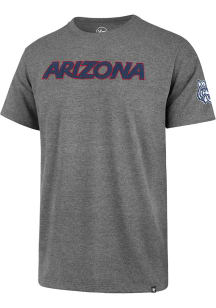 47 Arizona Wildcats Grey Franklin Fieldhouse Namesake Short Sleeve Fashion T Shirt