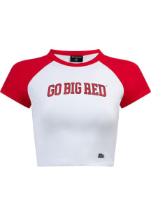 Hype and Vice Nebraska Cornhuskers Womens Red Homerun Short Sleeve T-Shirt