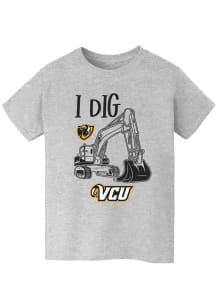 Vive La Fete VCU Rams Youth Grey Excavator Short Sleeve T-Shirt