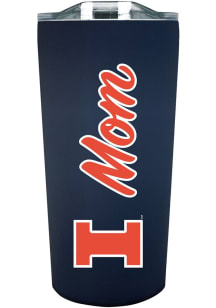 Illinois Fighting Illini 18oz Soft Touch Mom Stainless Steel Tumbler - Navy Blue