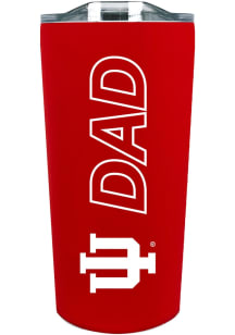 Indiana Hoosiers 18oz Soft Touch Dad Stainless Steel Tumbler - Crimson