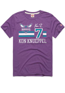 Kon Knueppel Charlotte Hornets Purple Signature Short Sleeve Fashion Player T Shirt