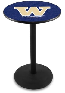 Washington Huskies Black Round Base Pub Table