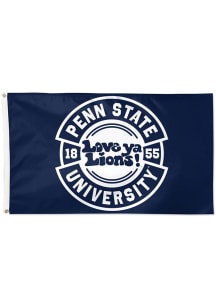 Penn State Nittany Lions Vault Love 3x5 Silk Screen Grommet Flag - Navy Blue