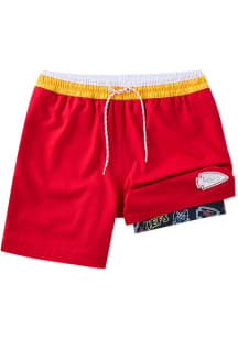 Chubbies Kansas City Chiefs Mens Red Classic 5.5in Lined Swim Trunks