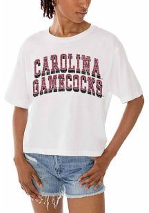 Gameday Couture South Carolina Gamecocks Womens White Claim to Fame Short Sleeve T-Shirt