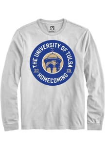 Summit Sportswear Tulsa Golden Hurricane White HOMECOMING 2025 Long Sleeve T Shirt