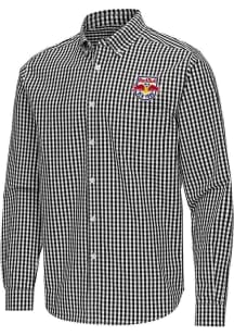 Antigua New York Red Bulls Mens Black Ellis Long Sleeve Dress Shirt
