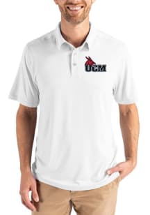 Cutter and Buck Central Missouri Mules Mens White Coastline Eco Short Sleeve Polo