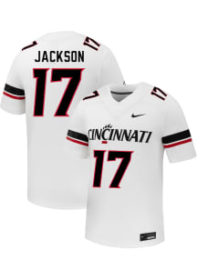 H’eij Jackson  Nike Cincinnati Bearcats White NIL Name And Number Football Jersey