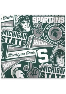 Michigan State Spartans 6.5" 25 pk Square Napkins