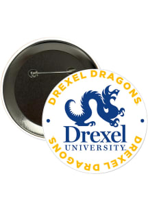 Drexel Dragons 3" Slogan Button - Navy Blue