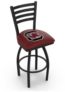 South Carolina Gamecocks High Back Swivel Pub Stool - Black