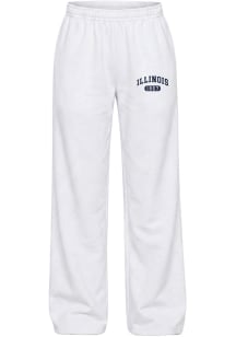 Hype and Vice Illinois Fighting Illini Womens Varsity White Sweatpants