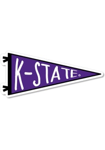 K-State Wildcats 3.5" Pennant Rugged Stickers - Purple