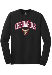 Summit Sportswear El Paso Chihuahuas Black Arch Mascot Long Sleeve T Shirt