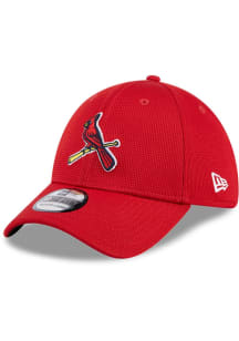 New Era St Louis Cardinals Mens Red Spring Training No Patch 39THIRTY Flex Hat