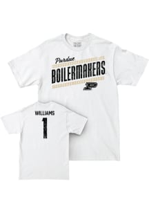 Rachel Williams Purdue Boilermakers Youth White NIL Slant Player Tee