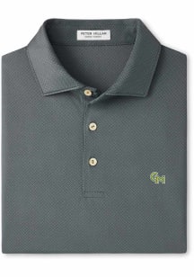 Peter Millar George Mason University Mens Charcoal Hugo Short Sleeve Fashion Polo