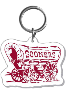 Oklahoma Sooners Acrylic Mascot Keychain - Crimson