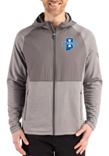 Cutter and Buck Indiana State Sycamores Mens Graphite Peshastin Long Sleeve Full Zip Jacket