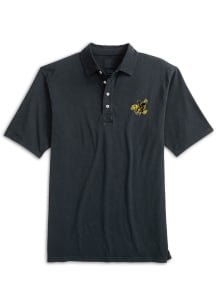 Johnnie O Iowa Hawkeyes Mens Black Coastal Vault Short Sleeve Fashion Polo