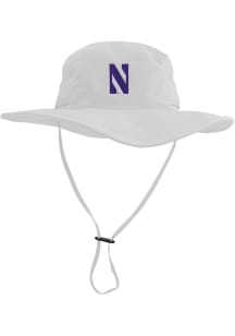 LogoFit Northwestern Wildcats White Boonie Mens Bucket Hat