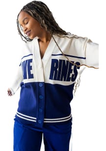 Gameday Social Michigan Wolverines Womens Blue Carley Long Sleeve Cardigan