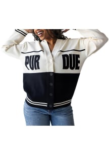 Gameday Social Purdue Boilermakers Womens Black Carley Long Sleeve Cardigan