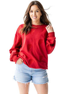 Gameday Social Iowa State Cyclones Womens Crimson Ritter Repeat Crew Sweatshirt