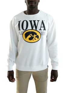 Gameday Social Iowa Hawkeyes Womens Ivory Guccio Crew Sweatshirt
