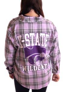 Gameday Social K-State Wildcats Womens Meyer Long Sleeve Lavender Dress Shirt