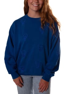 Gameday Social Pitt Panthers Womens Blue Ritter Repeat Crew Sweatshirt