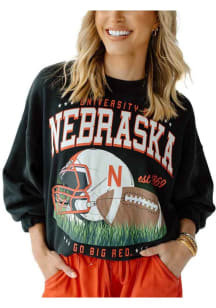 Gameday Social Nebraska Cornhuskers Womens  Malone Crew Sweatshirt