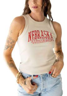 Gameday Social Nebraska Cornhuskers Womens  Nebraska Script Tank Top
