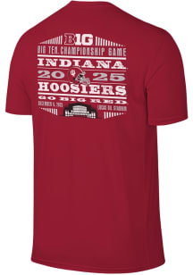 Indiana Hoosiers Crimson 2025 Big 10 Football Championships Short Sleeve T Shirt